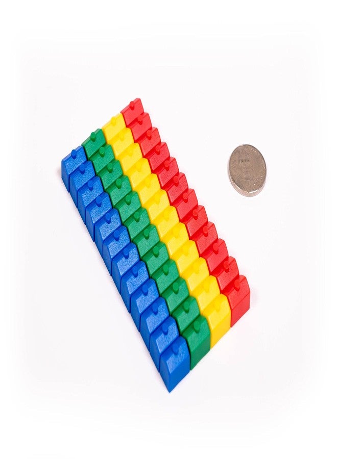 Morrison Games Plastic Houses: Red, Yellow, Green, and Blue Color Board Game Replacement House (Colored Miniature Town & City Buildings, Board Game Playing Pieces) | 48 Pieces - Image 2